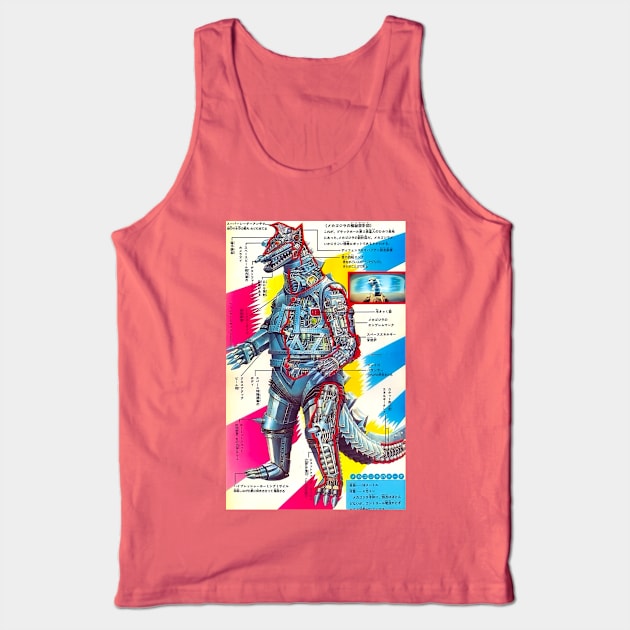 Mechagodzilla Cutaway Schematic Tank Top by Pop Fan Shop